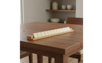 Wooden Mahjong Rack Hands Gaming Tile Game Holder Smooth Finish Letter Tile Stand for Seniors, Kids