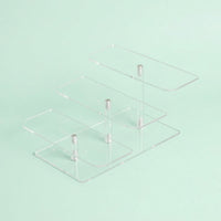 Sunglasses Organiser, Clear Acrylic Transparent 3-Tier Stand, Home Storage and Retail Display, Multi