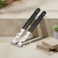 2 Pieces Serrated Paving Pry Tool Flat Paver Removal Tool Handheld Paver Puller Slim Profile for Landscapers, Contractors, Gardeners