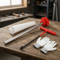 4 Pieces Tire Valve Service Kit Non-Slip Valve Stem Installation Tool Stem Remover Comfortable Portable for Mechanics, Garage