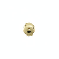8mm Earring Backs with Disc Polished Push-on Earring Backs Hypoallergenic Jewelry Findings Lightweight
