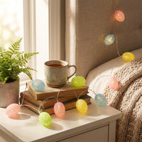 Easter Egg String Light Multi Color Easter Egg Portable Holiday Decoration for Home Stylists, Kids, Spring Decor, Bedroom, Mantelpiece