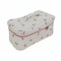 Travel Toiletry Organizer with Compartments Portable Large Capacity Cosmetic Case for Women