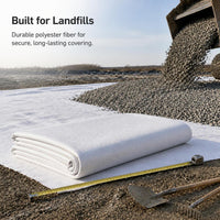White Polyester Non-Woven Geotextile Fabric for Filtration, Isolation, Drainage, and Road Maintenance