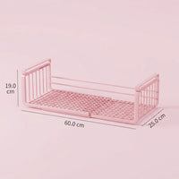 Cabinet and Cupboard Metal Hanging Rack for Kitchen Storage, Adjustable Shelf Organizer with Under Paper Towel Holder