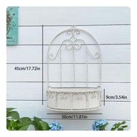 Easy to Install Metal Wall Flower Pot Space Saving Metal Window Planter Long-Lasting
