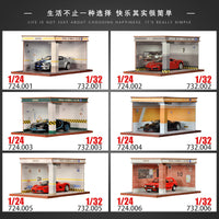 Simulation Parking Scene Garage 1/24 1/32 Car Model Display Storage Toy Car Diorama