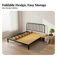 rollable Wooden Bed Board Easy Storage Foldable Bunkie Board Prevents Sagging Mattress Support for Students, Renters, On the Floor, Guest Room
