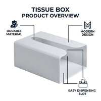 Toilet Roll and Toilet Paper Storage Box for Bathroom, Modern Minimalist Style Tissue Box and Napkin Holder, Space-Saving Wall-Mounted Plastic
