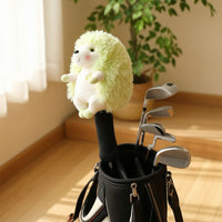 Velvety Hedgehog Headcover Fuzzy Animal Headcover Soft Safeguarding for Golfers, Adults
