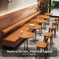 Modern utilitarian aesthetic Upholstered Banquette Set Space-Saving Design Upholstered Bench and Table Set Comfortable Upholstery Commercial Furniture long-lasting Construction for Business Owners, Restaurants, Tea Shops, Small Spaces, eaterys