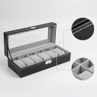 Watch Box Dustproof Watch Display Box Leatherette for Dresser, Collectors
