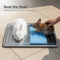 Pet Cooling Mat for Small Animals - Rabbit, Cat, Hamster, Chinchilla, Guinea Pig