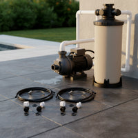 Pool Saddle Fitting Kit Threaded Pool tube Connector with Clamp Ribbed for Maintenance Technicians