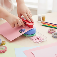 Kamei 5cm Lever-Action Paper Punch for DIY Crafting and Scrapbooking