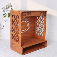 Altar Stand Carved Shrine Stand Decorative Altar with Shelf for Practitioners