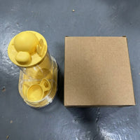 Automatic Hamster Feeder and Transparent Feeder, 600ml Auto-fill Dispenser with Ladle, Fixed Bowl for Winter Scenarios