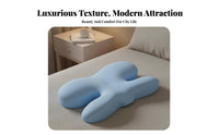 Side Er Pillow S Facial Pressure Butterfly Neck Support Pillow Ear Hole Design Bedding Accessory for Adults, Womening, Napping, Bed