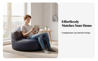 Comfortable Single-Person Bean Bag Sofa Space-Saving Indoor Furniture Modern Design Lounge Chair No Assembly Required for Young Adults, Students, video game enthusiasts, Living Room, Bedroom, Apartment, perusing corner