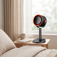 Desktop Fan with Air Purifier Stepless Speed Air Purifier Fan Strong Air Current Compact for Office Workers, Desk, Bedroom