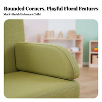Educational Type Two-Seater Reading Couch Soft and Comfy kids' Sofa Skin-Friendly Upholstery children's Furniture Washable Cover for Toddlers, Parents, Educators, Kindergartens, Daycares, Nurseries, Playrooms