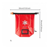 Portable Waterproof Initial Aid Kit Sturdy Waterproof Medical Bag Lightweight Outdoor Medical Kit for Campers, Families, Boaters, Camping, Travel