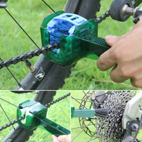 CYLION Bicycle Chain Scrubber, Crankset Hook Brush, Flywheel Cleaning Tool Kit