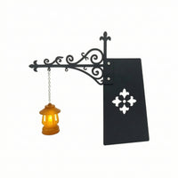 Library Lantern Sconce Vintage Wall Lamp with Bracket Enduring Brightness for Reading Corner