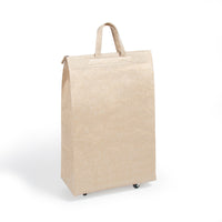 Paisilon Thickened Cotton Linen Travel Luggage Bag with Wheels - Large Capacity Foldable Duffle for Business Trips