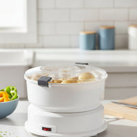 Electric Potato Skin Remover Countertop Vegetable Processor with Transparent Lid Kitchen Appliance Automatic for Home Cooks