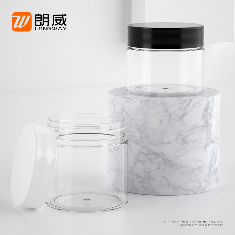 30g PET Plastic Wide Mouth Jar for Cosmetics, Cream, Lotion, Mask, Eye Cream