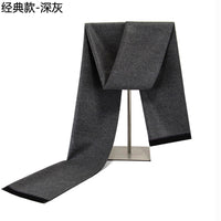 Men's Winter Thickened Imitation Cashmere Scarf for Middle-Aged and Elderly