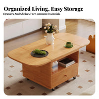 Mobile Design Multi-Tier Rolling Cart Space-Saving Expandable Rolling Storage Table Minimalist Design Living Room Furniture Sturdy Construction for Apartment Dwellers, Families, Homeowners, Small Areas, Dining Area, Kitchen, Home Office