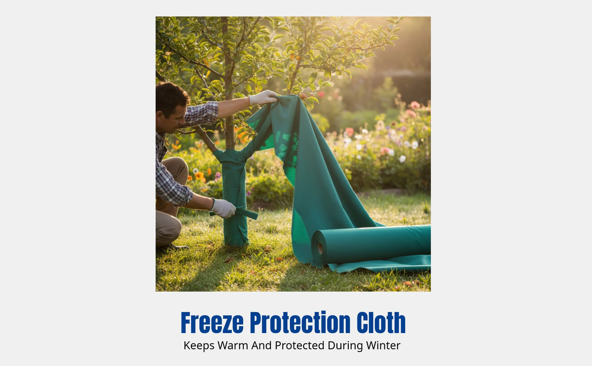 Freeze Protection Fabric, Thick Non-Woven Insulation Blanket, Winter Cover for Trees & Plants