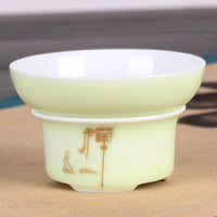 Ceramic Tea Infuser and Strainer Set for Teacups and Teapots