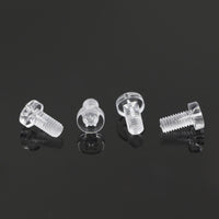 Clear PC Plastic Phillips Head Screws for Toys, Aquariums, and Cages