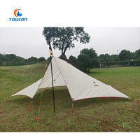 Outdoor Multi-person Camping Beach Park Single-layer Easy Setup Multi-functional Tarp Tent