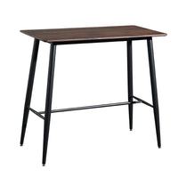 Industrial Style Rectangular Bar Table Iron Art Dining Table Coffee Shop Milk Tea Shop High Foot Table Negotiation Table and Chairs
