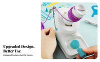 Hand-Crank Yarn Winder Portable Manual Yarn Ball Winder Easy to Use Knitting Supply for Knitters, Crocheters