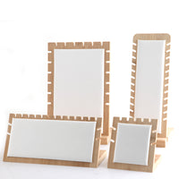 Bamboo & Wood Jewelry Display Stand for Necklaces, Earrings, and Pendants