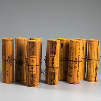 Chinese Bamboo Slip Scripture Scrolls for Calligraphy and Home Decor