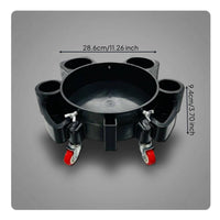 Multi-Functional Car Wash Pail Dolly 360° Swivel Casters Pail Dolly with Wheels Universal Fit Car Detailing Cart Spill-Spill-Proof Design for Driveway
