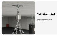 Seamless Rotation 360 Degree Rotating Swivel Rustproof Stainless Steel Hanging Swivel Heavy Duty Ceiling Anchor Indoor & Outdoor Use for Acrobats, Fitness Enthusiasts, Homeowners, Home Gym, Garage, Backyard, Patio