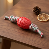 Cotton Rope Woven Pet Christmas Chew Toy for Dogs, Teeth Cleaning and Grinding