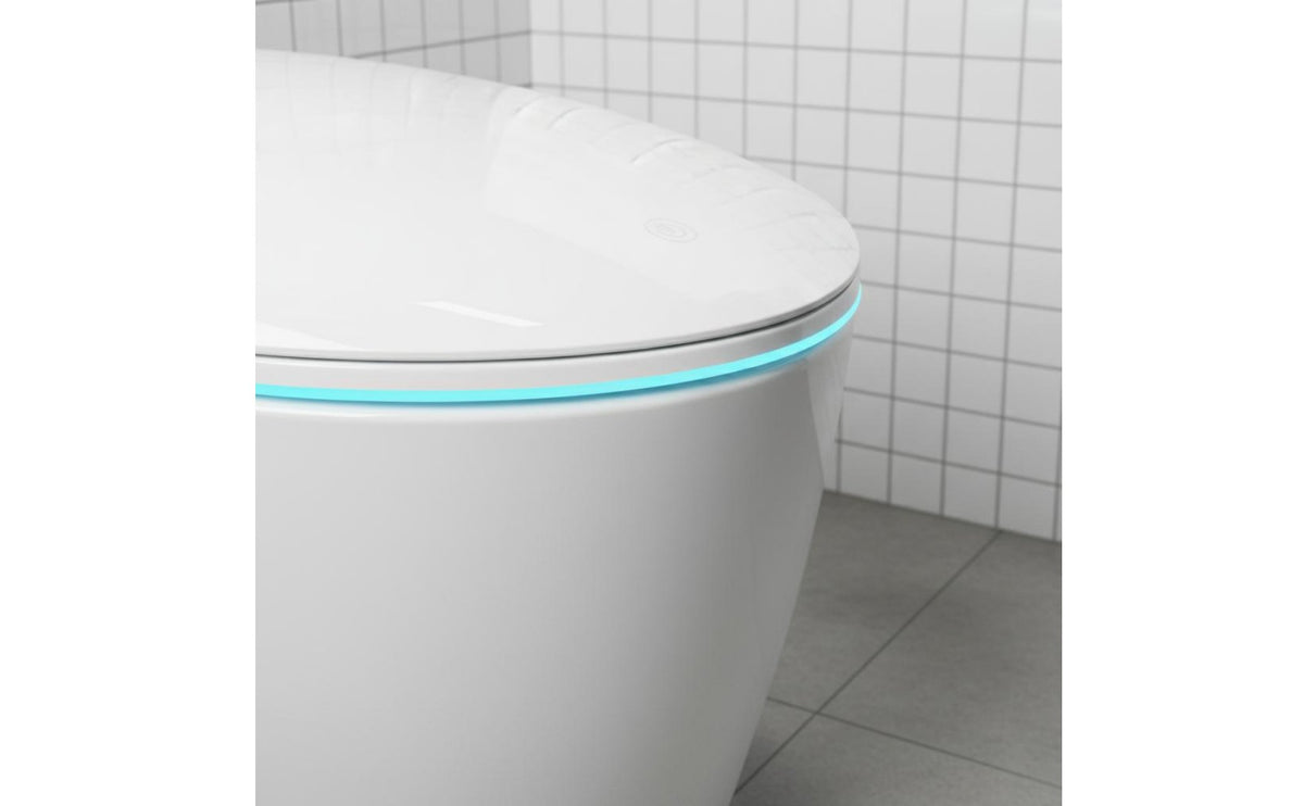 Integrated-Piece Smart Toilet Instant Heating Automatic Lid Toilet Bathroom Fixture Water Pressure Unrestricted Auto Flush