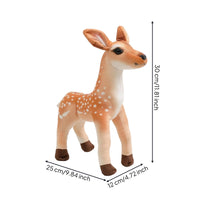 Deer Stuffed Animal Standing Deer Plushie Toy Woods-Style Cute for Children, Playroom, Nursery