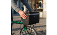 Reinforced Bike Front Basket Bag Reflective Handlebar Basket Bag Matte Lightweight for Daily Riding