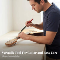 High Precision Guitar Fret Polishing Tool Ergonomic Handle Fretboard Sanding Stick Long-Lasting for DIY Hobbyists, Music Workshop