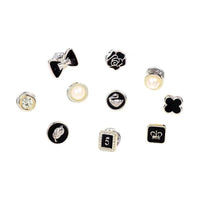 Mini Anti-Exposure V-Neck Pin for Women, Summer Clothing Accessory with Mother-of-Pearl Flower Brooch