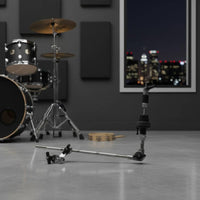 Auxiliary cymbalHat Stand Extended Reach Auxiliary cymbalHat Arm Versatile Mounting Drum Hardware for Drummers